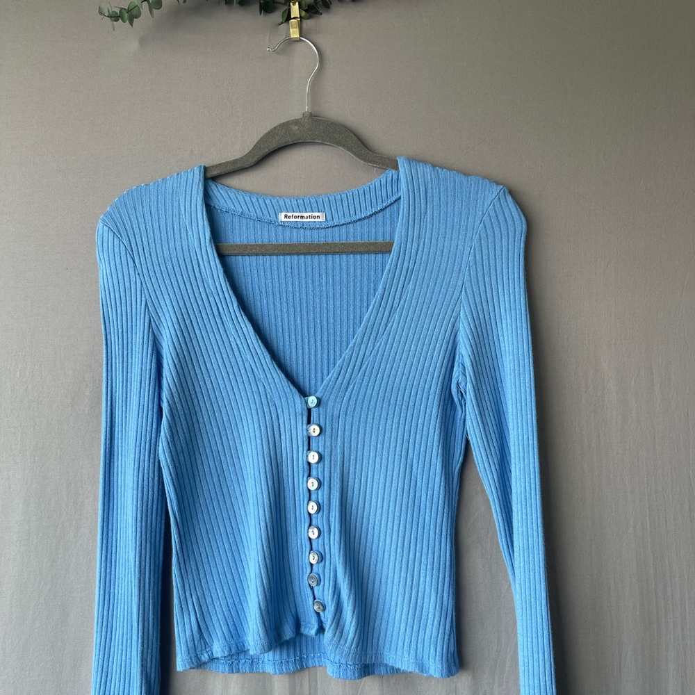 Reformation Buttoned Long Sleeve